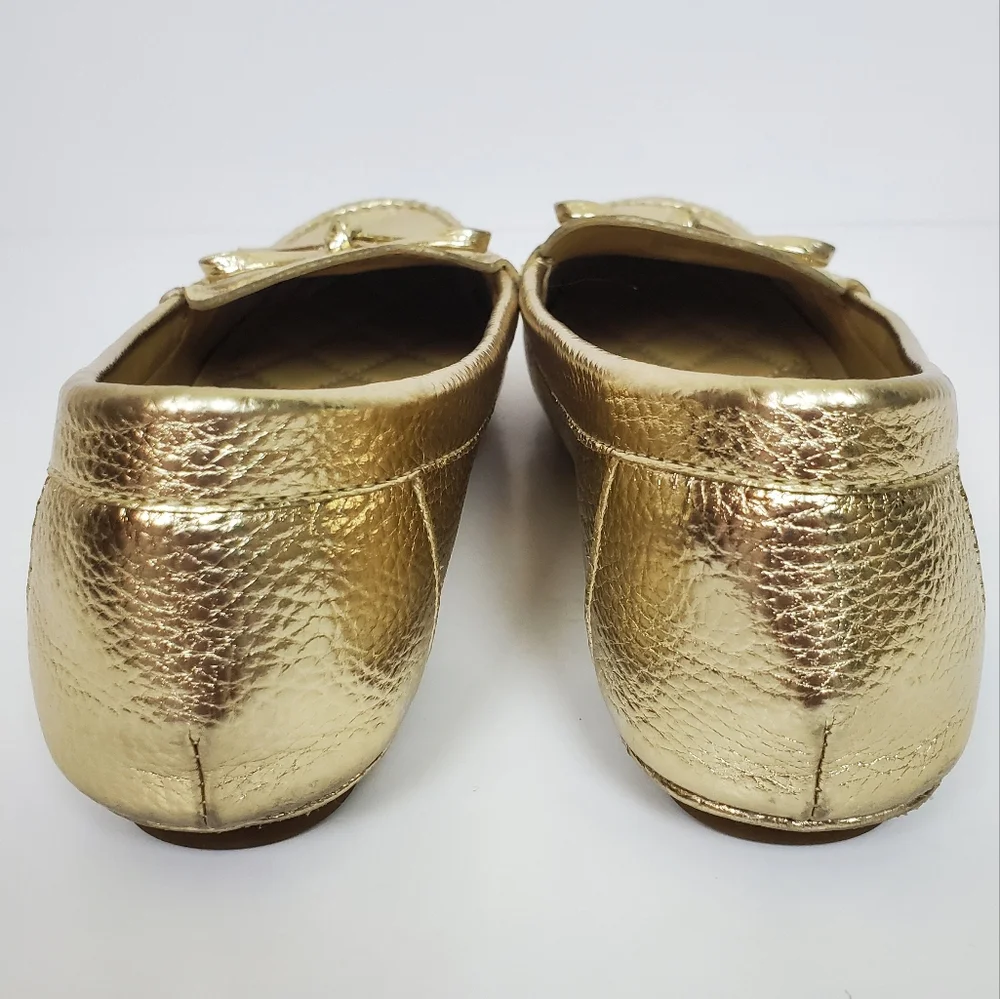 MICHAEL KORS Juliette Loafer Driving Moc Metallic Gold - Picture 7 of 12